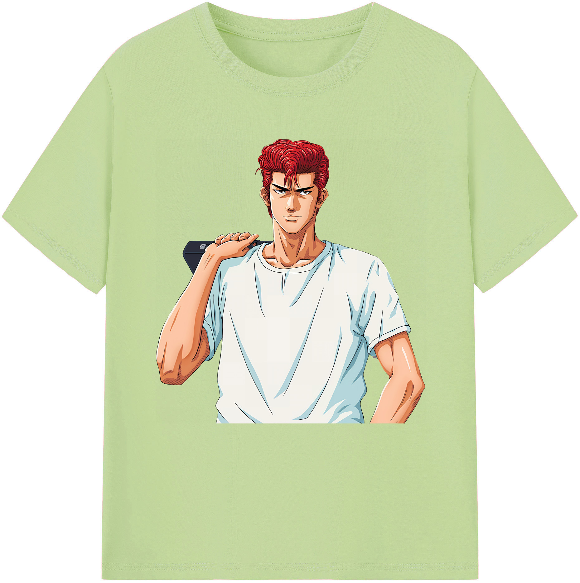 SLAM DUNK／スラムダンク 綿100％半袖Tシャツ（フロントプリント）